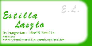 estilla laszlo business card